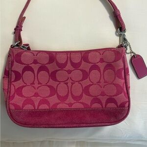 SOLD Coach Y2K Signature Pink Demi Bag